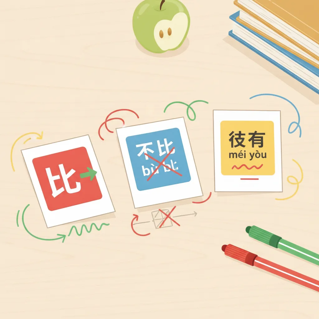 Phân biệt cấu trúc 比 不比 và 没有 trong tiếng Trung chuẩn xác