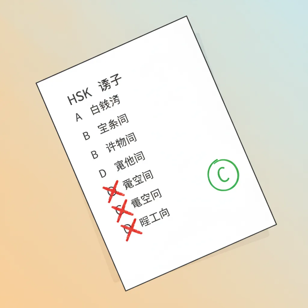 Kỹ thuật loại trừ đáp án sai tăng xác suất đúng trong bài thi HSK