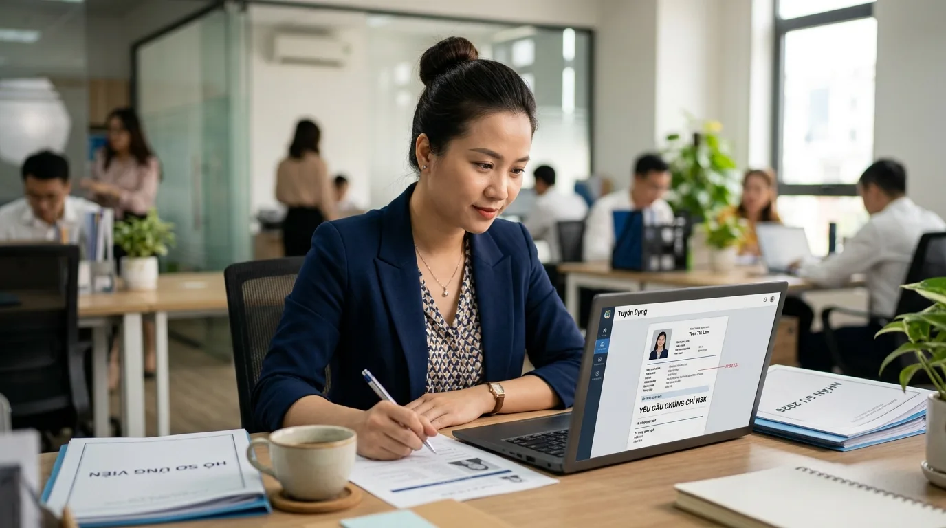 Doanh nghiệp Việt Nam tuyển dụng ưu tiên chuẩn HSK nào khi lọc hồ sơ