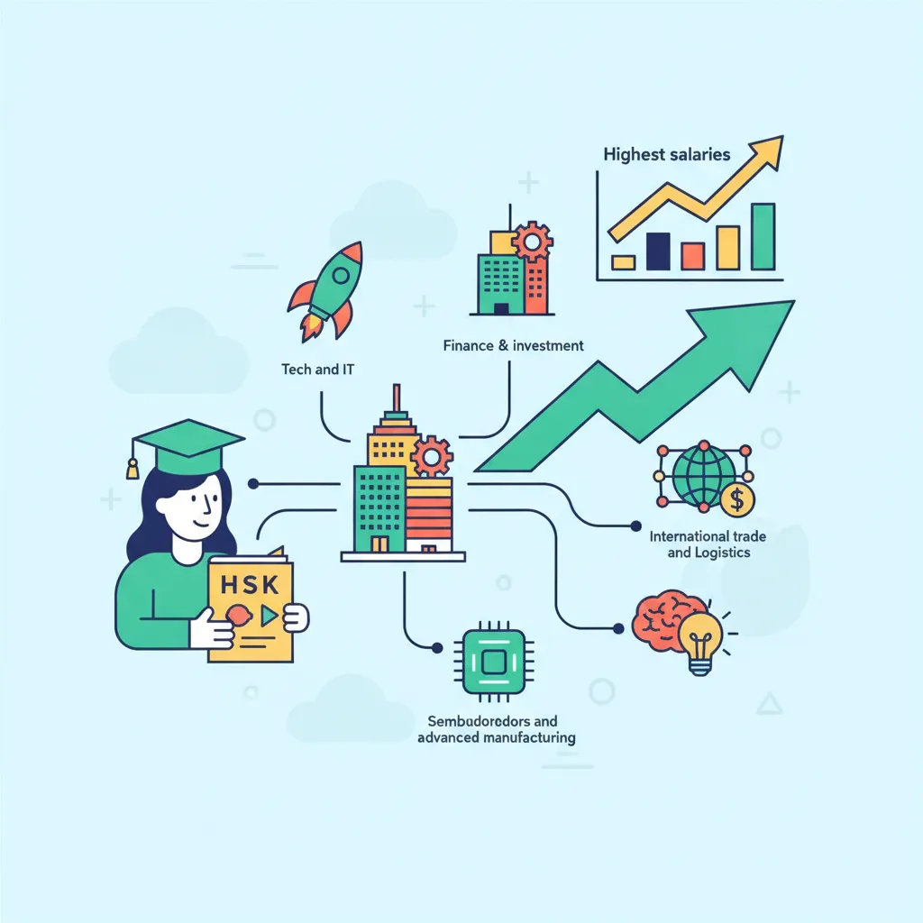 Việc làm cho người biết tiếng Trung HSK: Ngành nào lương cao nhất 2025?