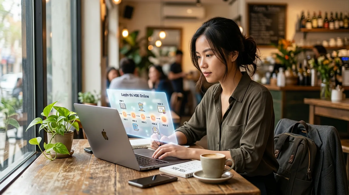 Lộ trình luyện thi HSK online tối ưu thời gian cho người đi làm