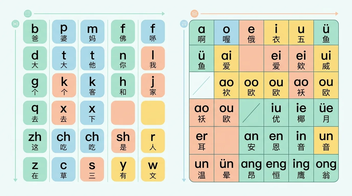 Hệ thống bính âm Pinyin hỗ trợ học phát âm tiếng Trung cho người mới bắt đầu