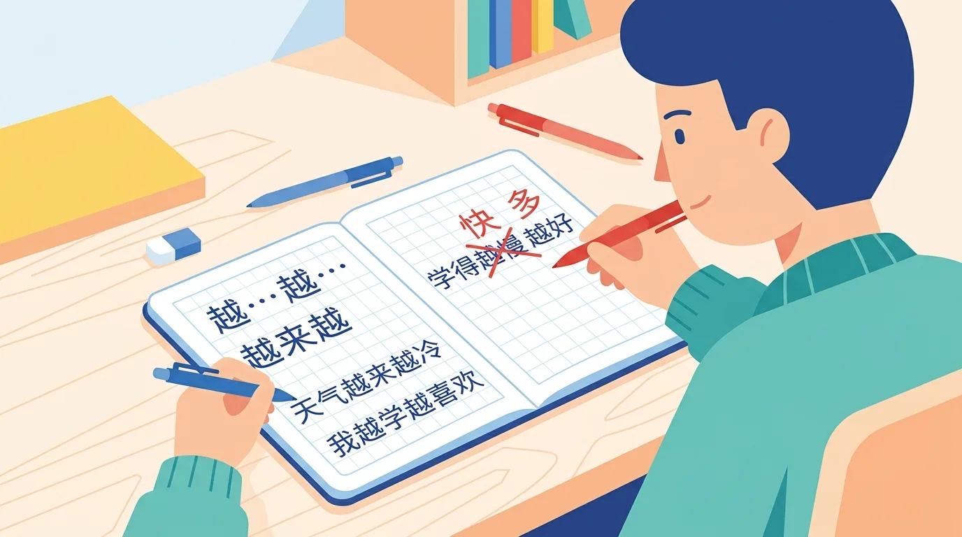 Lỗi phổ biến cấu trúc 越来越 và 越越 trong tiếng Trung và cách sửa