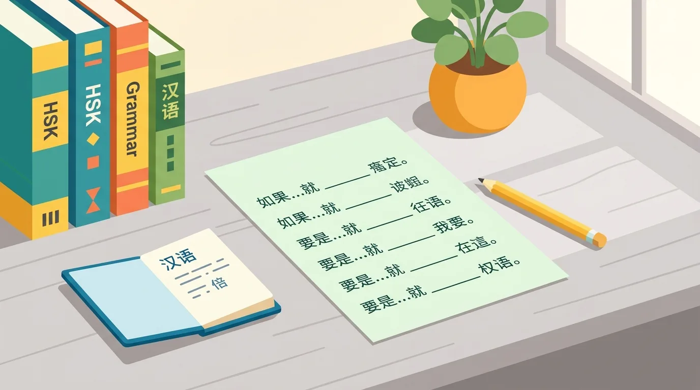 Mẫu câu điều kiện 如果就 trong đề thi HSK 3 và HSK 4 thực tế