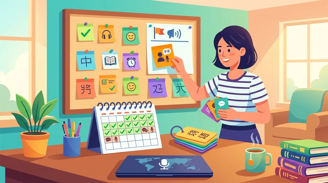 Tạo môi trường luyện nói tiếng Trung thực tế với mục tiêu nhỏ mỗi ngày