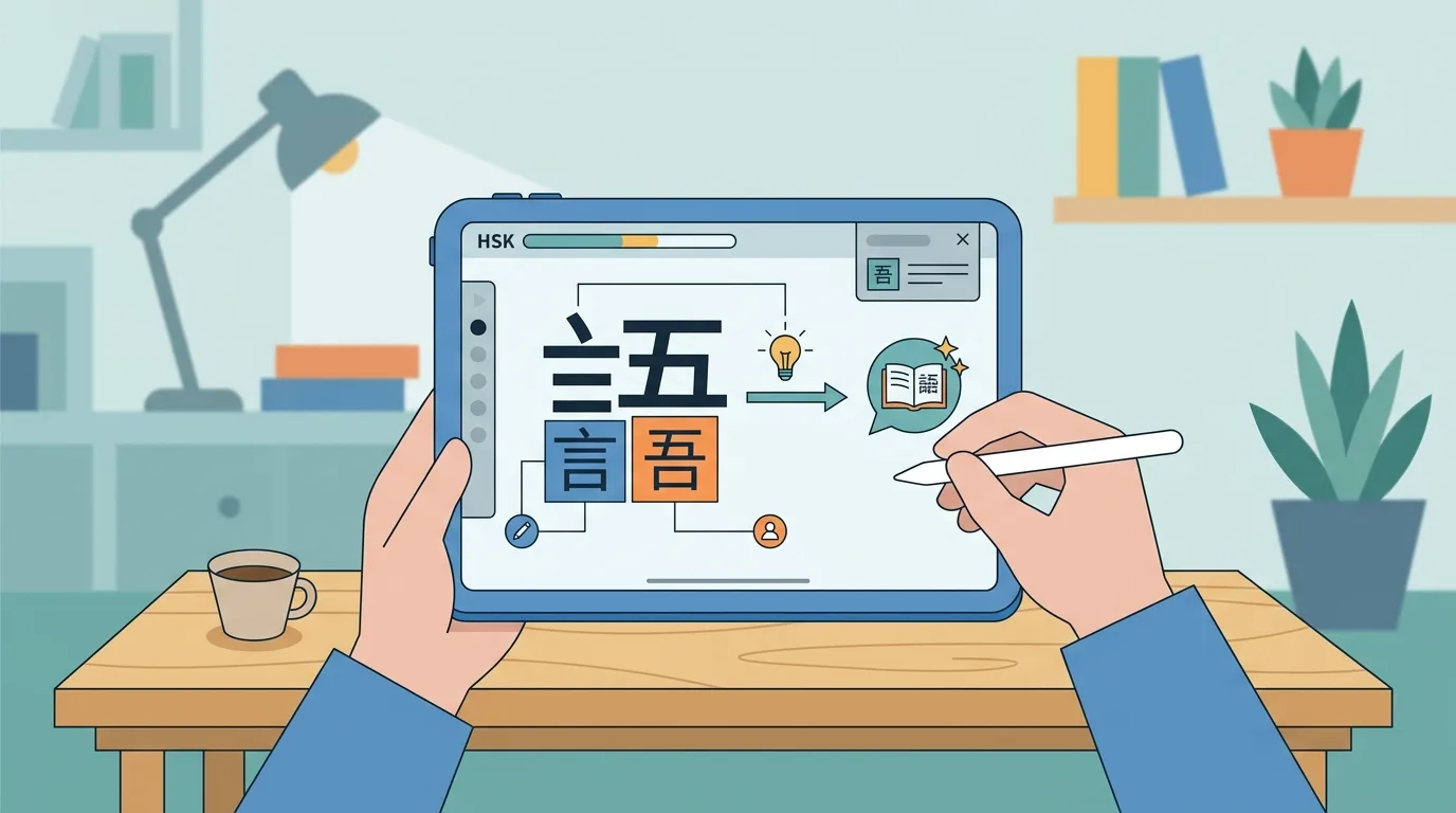 Cách dùng bộ thủ suy luận nghĩa từ mới khi luyện thi HSK online hiệu quả