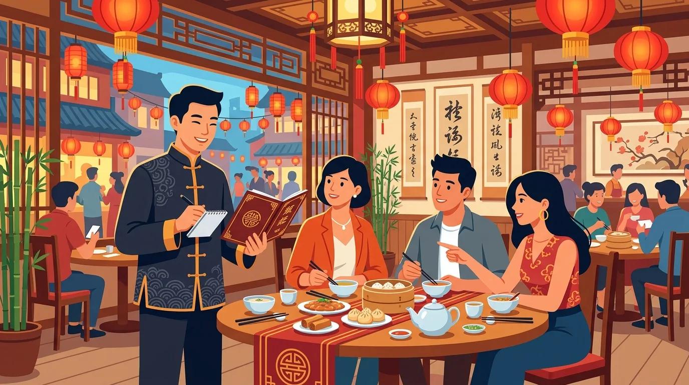 từ vựng tiếng Trung giao tiếp đặt bàn gọi món tại nhà hàng