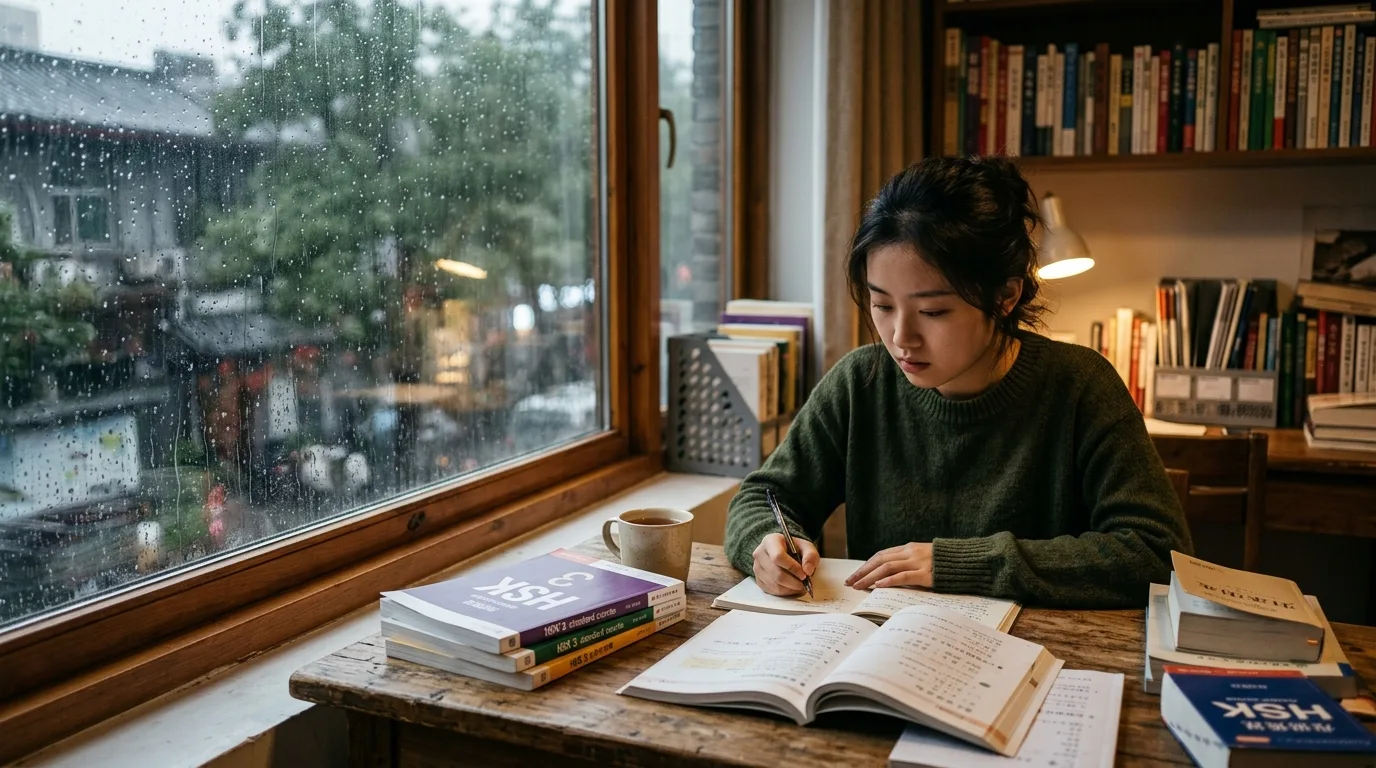 Ví dụ thực tế về cấu trúc tuy nhưng trong ngữ pháp HSK 3