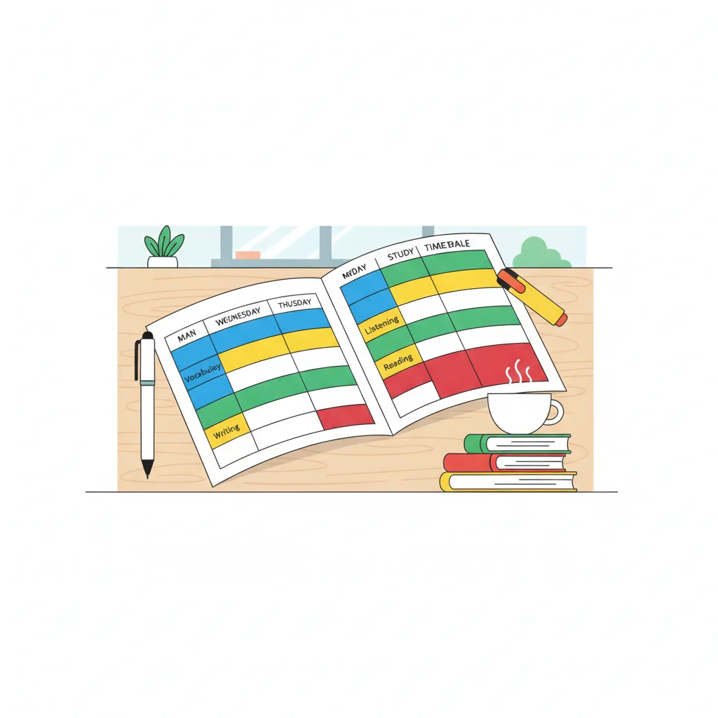 Bảng phân bổ thời gian ôn thi HSK 3 theo tuần chi tiết