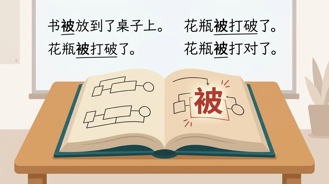 Cấu trúc câu chữ 被 trong tiếng Trung với ví dụ minh hoạ chi tiết