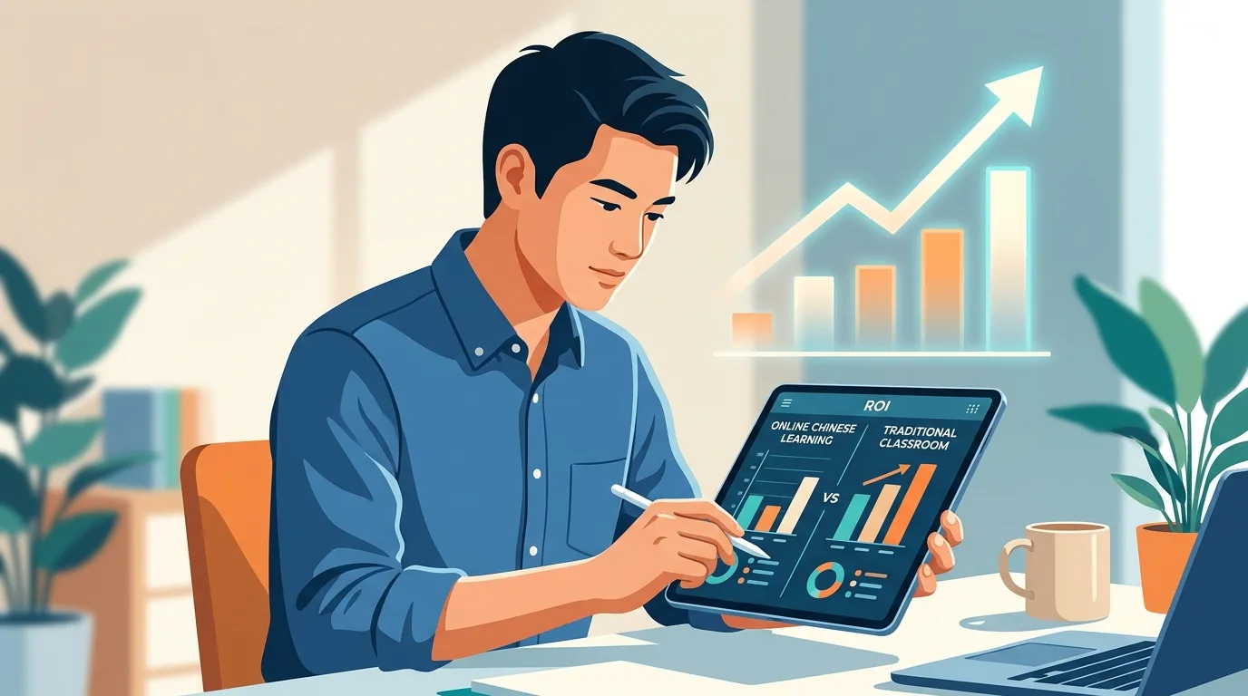Tính ROI học tiếng Hoa online so với chi phí học truyền thống giúp tăng thu nhập
