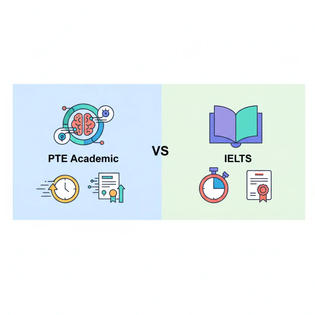 So sánh PTE và IELTS về chấm điểm AI và thời gian trả kết quả