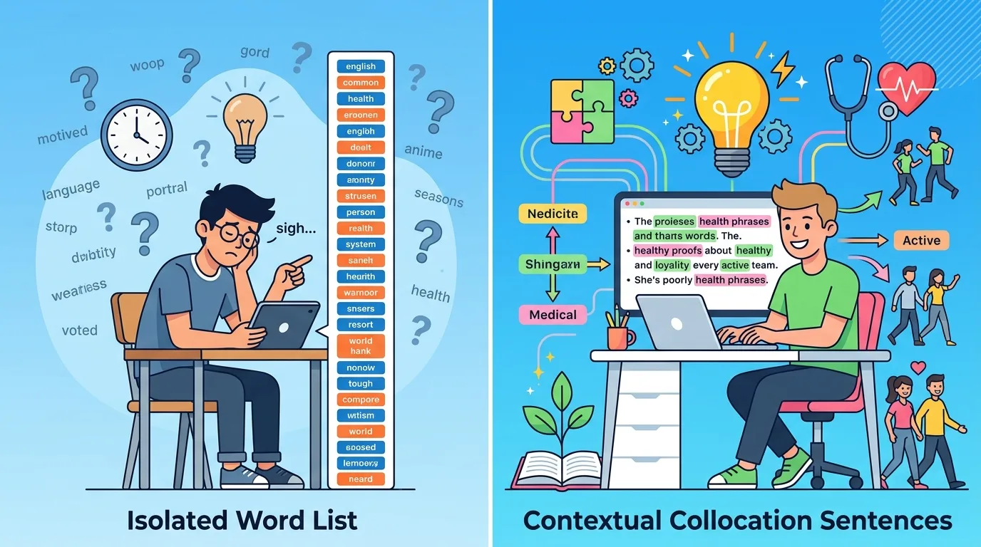 Lợi ích học collocation thay vì từ đơn lẻ để đạt điểm cao PTE Academic