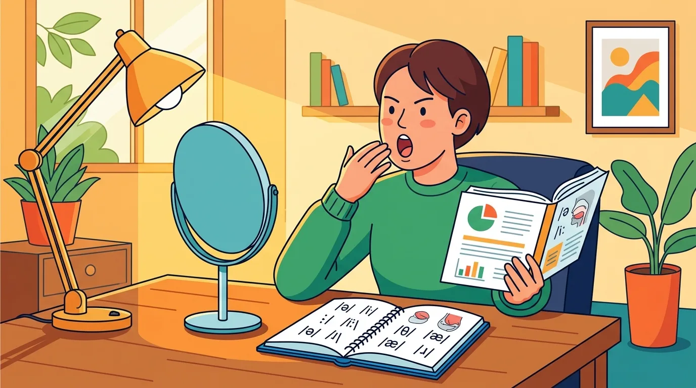 Luyện phát âm tiếng Anh chuẩn tại nhà với gương và giáo trình