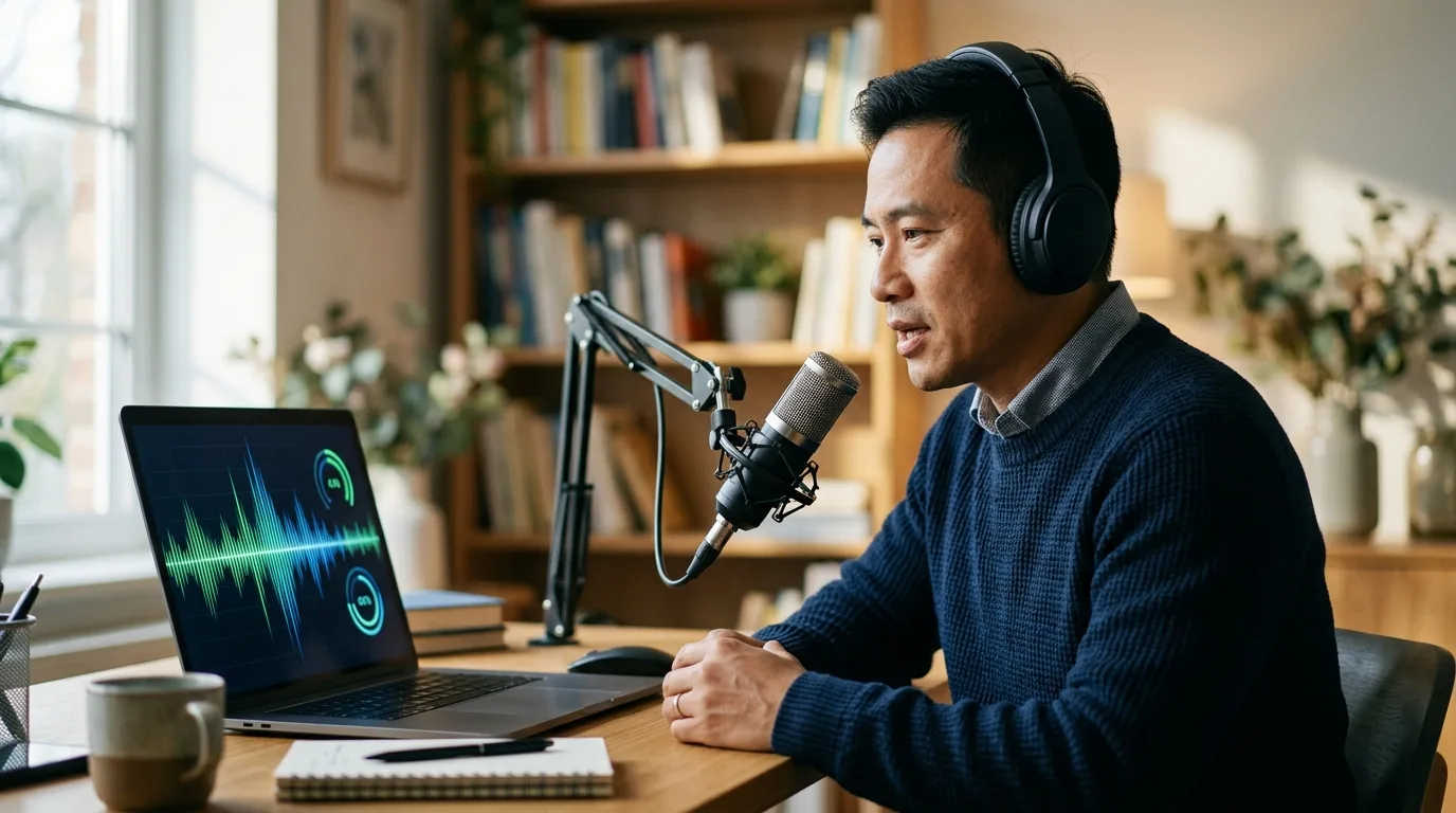 Người đi làm ôn thi PTE với công nghệ AI chấm điểm tự động