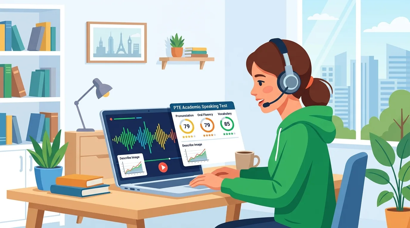 Luyện thi PTE online với công nghệ AI chấm điểm tự động trên máy tính