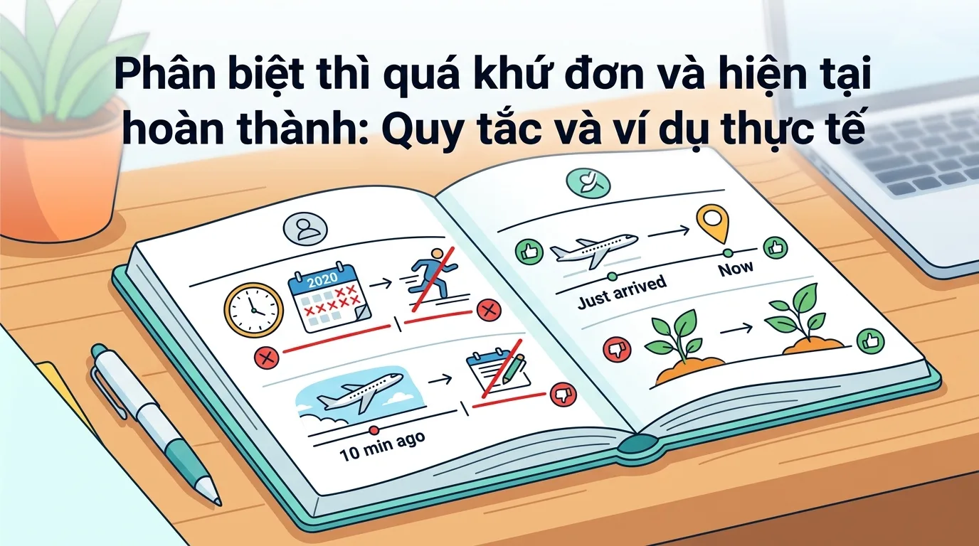 Lỗi sai thường gặp khi phân biệt thì quá khứ đơn và hiện tại hoàn thành tiếng Anh