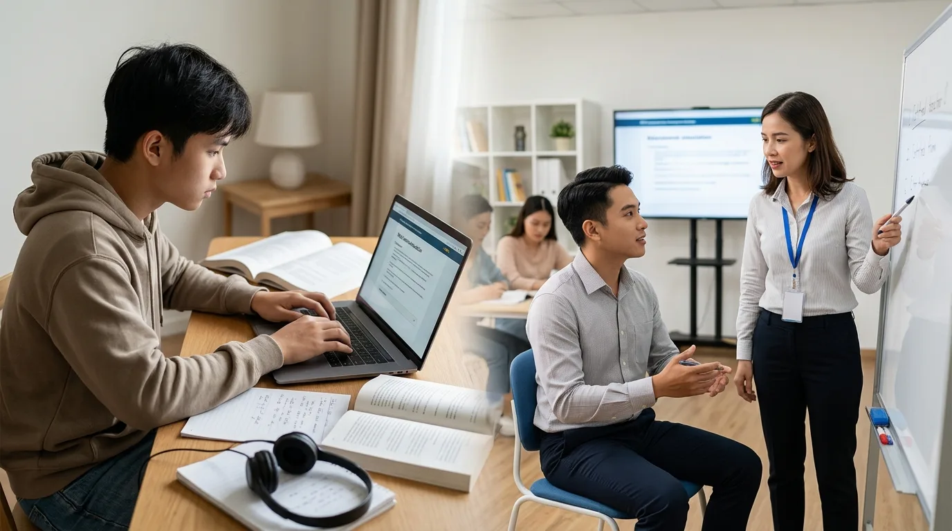 So sánh chi phí tự học PTE và học trung tâm giúp lựa chọn phương pháp tối ưu