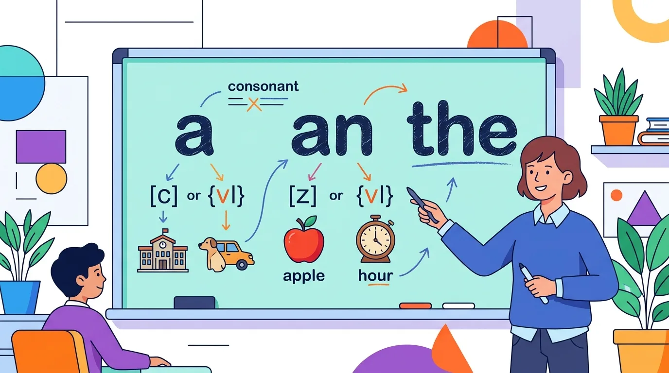 Quy tắc dùng mạo từ a và an dựa theo âm thanh trong tiếng Anh