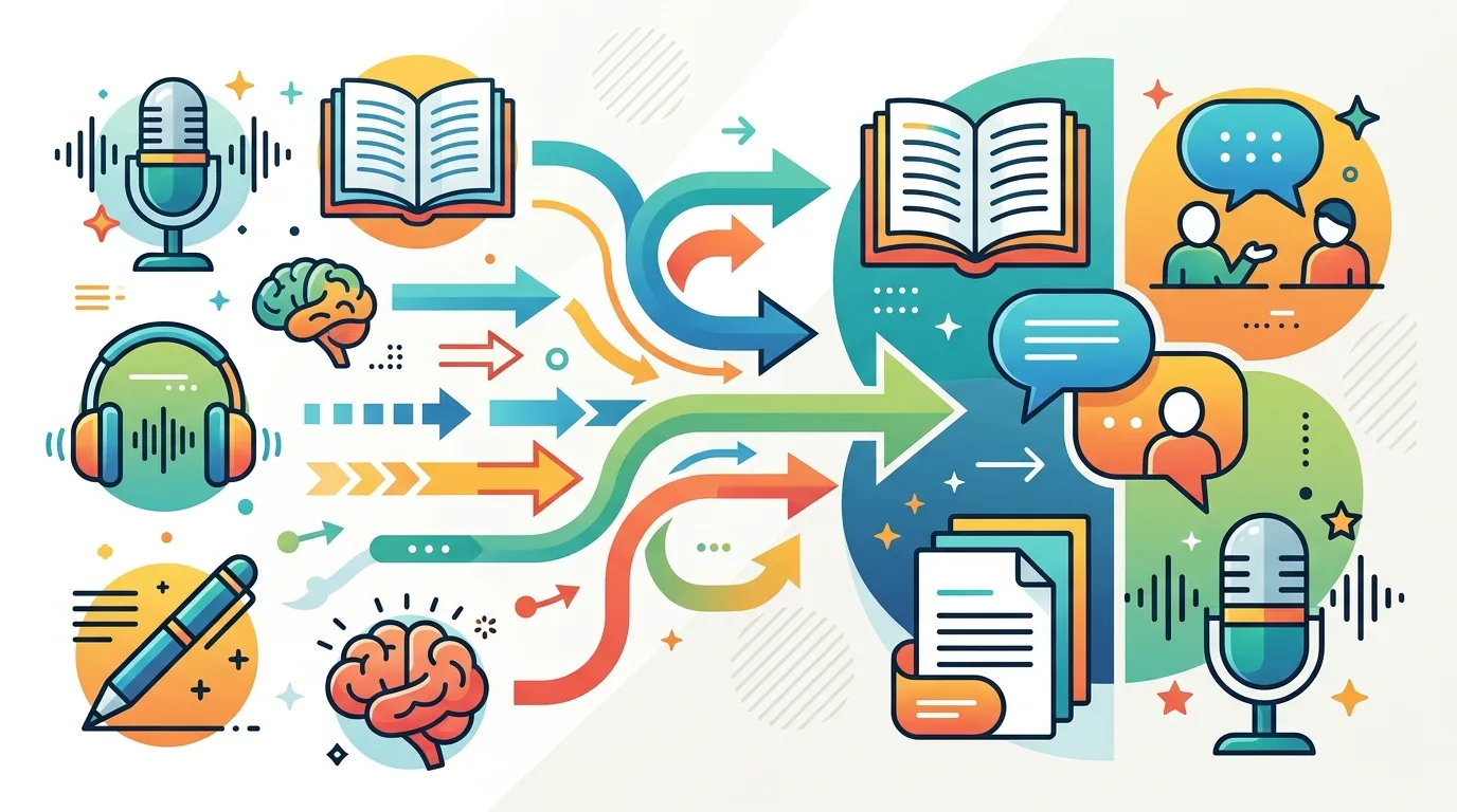 Sơ đồ mối liên hệ giữa enabling skills và communicative skills trong bảng điểm PTE