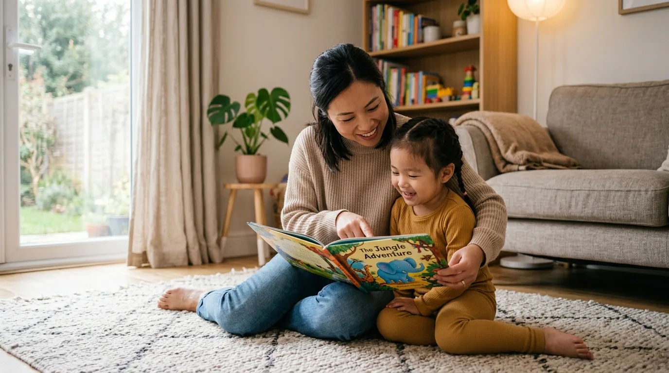 Cha mẹ cùng con đọc sách tiếng Anh tạo thói quen học tập mỗi ngày