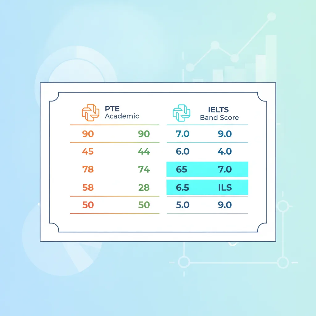 Bảng quy đổi điểm PTE sang IELTS chính thức Pearson 2025 chi tiết